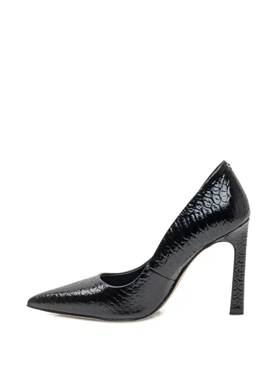 Michael Michael Kors 100mm Snakeskin-textured Pointed-toe Pumps
