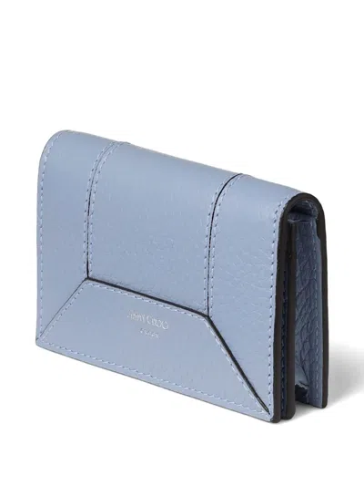 Jimmy Choo Medium Nello Wallet In Blue
