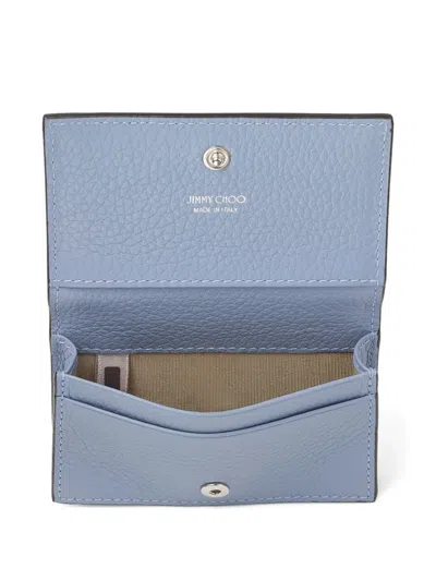 Jimmy Choo Medium Nello Wallet In Blue