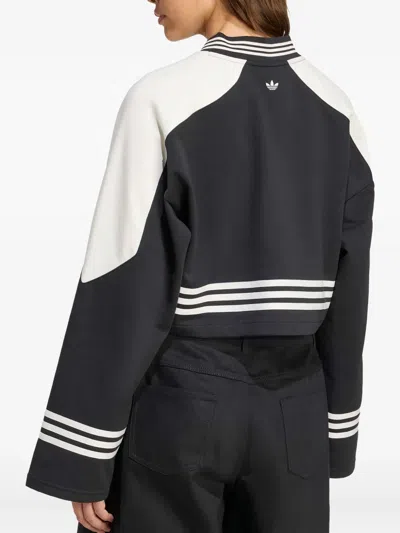 Adidas Originals Colour-block Cropped Sweatshirt