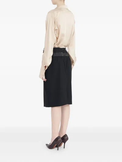 Maison Margiela Anonymity Of The Lining Skirt Woman Black In Black