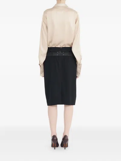 Maison Margiela Anonymity Of The Lining Skirt Woman Black In Black