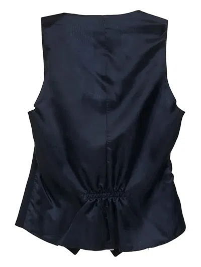 Tagliatore Gold-button Sleeveless Waistcoat