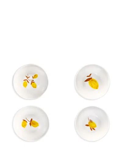 &k Amsterdam Lemon Moroccan Bowls (set Of Four) In Multi
