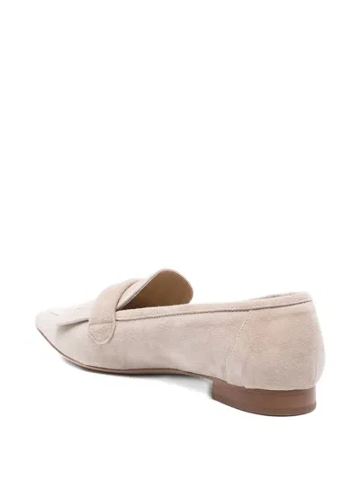 Thea Mika Pointed-toe Fringed Loafers