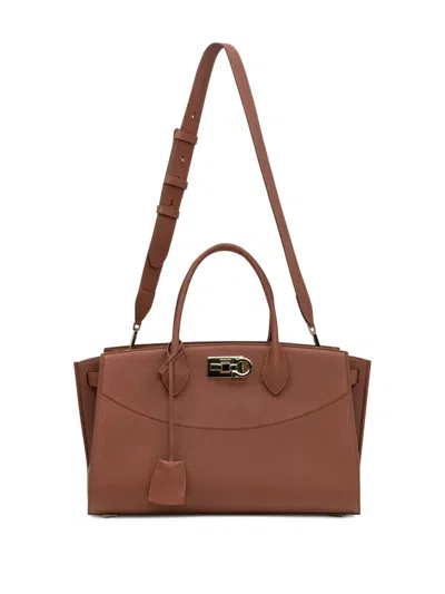 Ferragamo Studio Leather Tote Bag