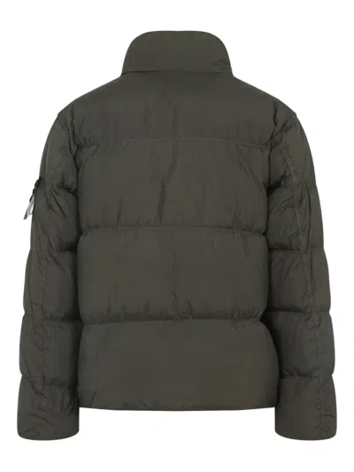 Stone Island Quilted Nylon Jacket Hidden Elements In Multi