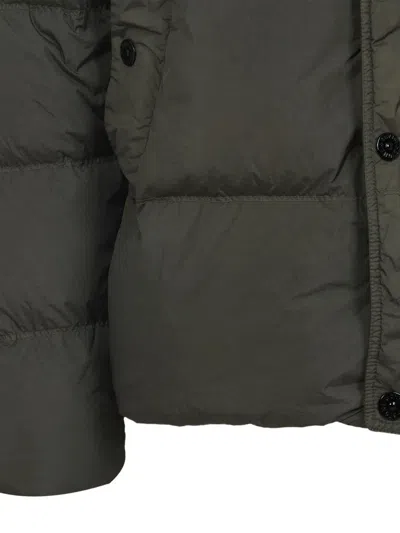 Stone Island Quilted Nylon Jacket Hidden Elements In Multi