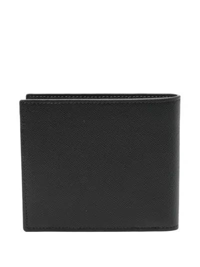 Paul Smith Men Wallet Billfold Coin Printed Design In Black