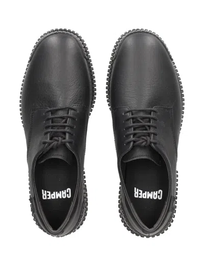 Camper Pix Lace-up Derby Shoes In Black