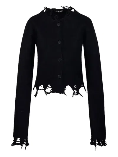 Haikure Jill Sweater With Long Sleeves And Distressed Edges