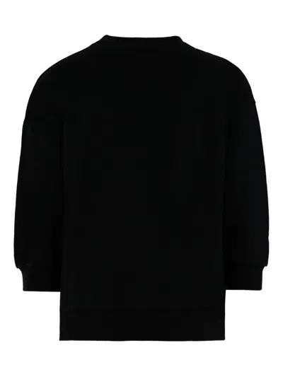 Balmain Rhinestone-embellished Sweatshirt In Black