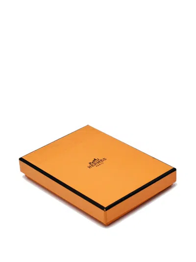 Pre-owned Hermes Calvi Duo Cardholder