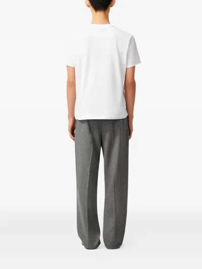 Ami Alexandre Mattiussi Ami Paris Men Ami De Coeur T-shirt In Organic Cotton Jersey In White