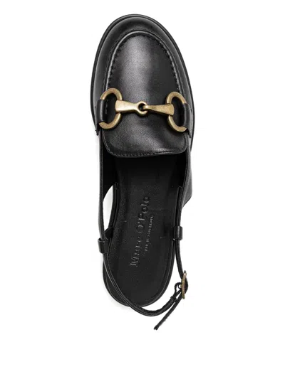 Marc O'polo Slingback Ballet Flats In Black