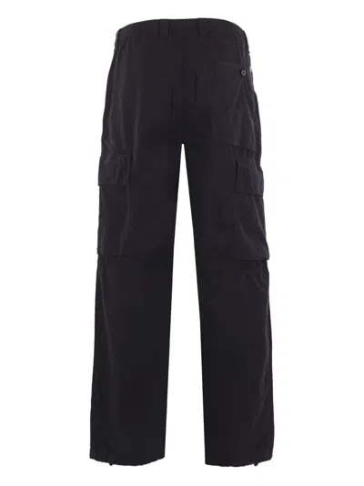 C.p. Company Lens-detail Cargo Pants In Black