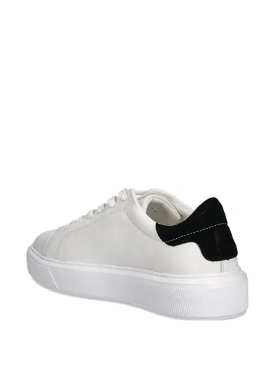 Marc O'polo Suede-panelled Platform Sneakers In White