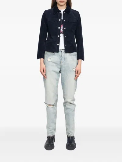 Zadig & Voltaire Liam Corduroy Jacket In Black