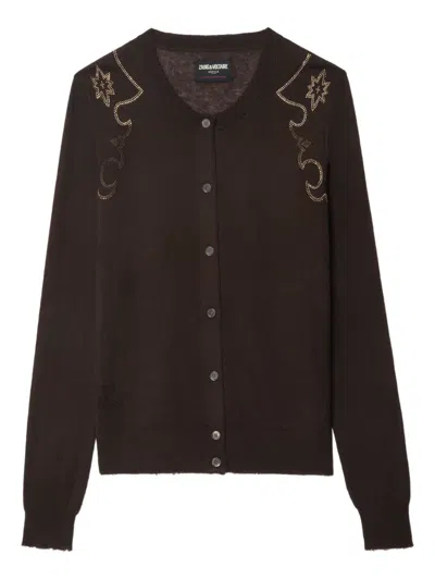 Zadig & Voltaire Missya West Strass Rhinestone Cardigan