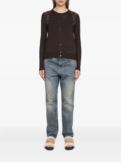 Zadig & Voltaire Missya West Strass Rhinestone Cardigan