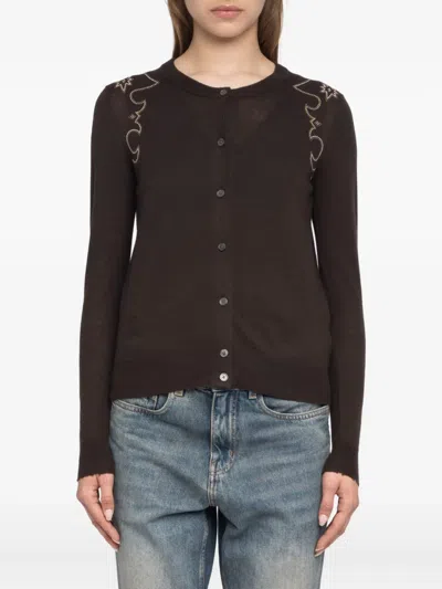 Zadig & Voltaire Missya West Strass Rhinestone Cardigan