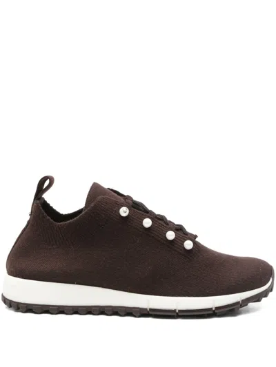 Jimmy Choo Women Veles Pearl Embellished Sneakers In Brown