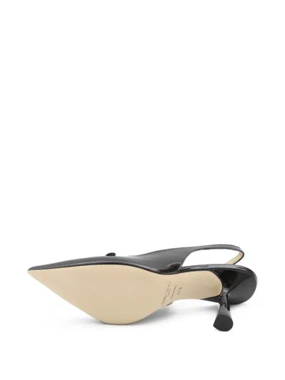 Jimmy Choo Amita 85 Patent Leather Slingback Pumps In Black