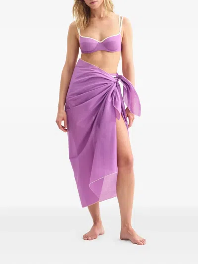 Eres Cabine Wrap-around Sarong In Purple