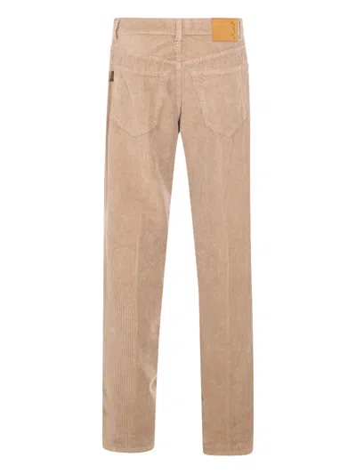 Haikure Dark Beige Cotton Jeans In Neutral