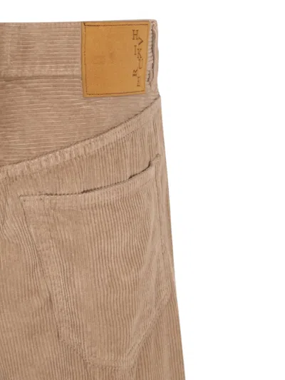 Haikure Dark Beige Cotton Jeans In Neutral
