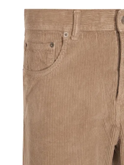 Haikure Dark Beige Cotton Jeans In Neutral