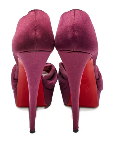 Pre-owned Christian Louboutin 150mm Satin Heeled Sandals