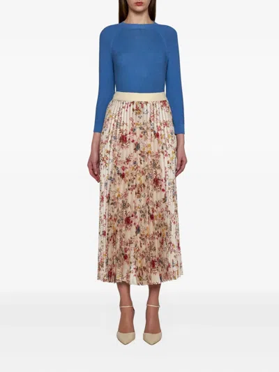 Weekend Max Mara Raglan-sleeve Cotton Sweater In Blue