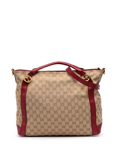 Pre-owned Gucci 2016-2025 Gg Canvas Miss Gg Satchel