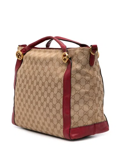 Pre-owned Gucci 2016-2025 Gg Canvas Miss Gg Satchel