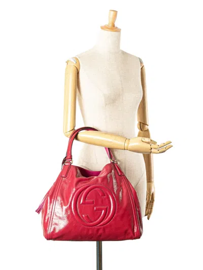 Pre-owned Gucci 2000-2015 Medium Patent Soho Cellarius Tote Bag