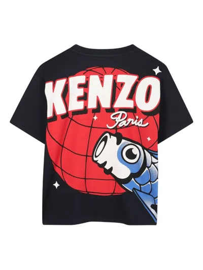 Kenzo Graphic-print T-shirt In Black