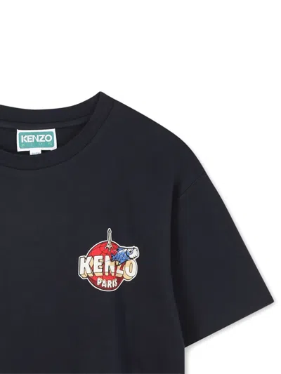 Kenzo Graphic-print T-shirt In Black