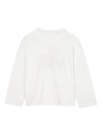 Kenzo Tiger-print Long-sleeve T-shirt In White