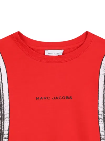 Marc Jacobs Graphic-print Long-sleeve T-shirt In Red