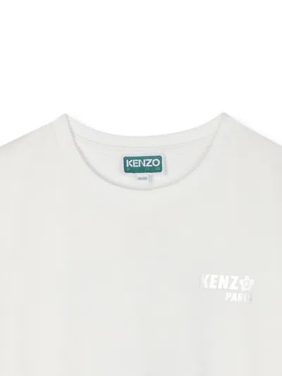 Kenzo Puff-sleeve T-shirt In White