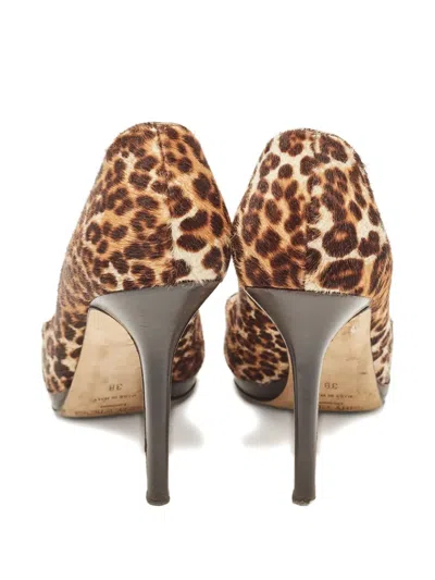 Pre-owned Jimmy Choo 100mm Leopard-print Pumps
