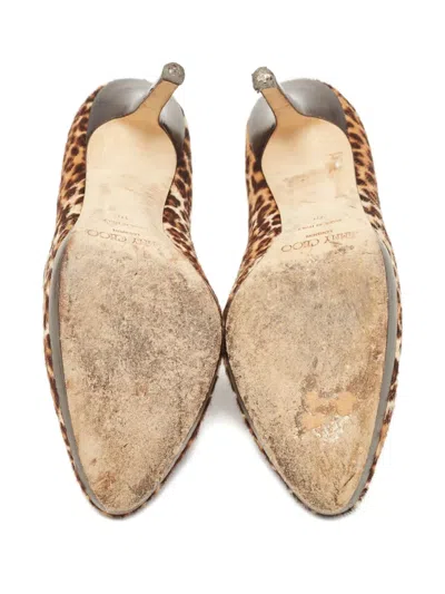 Pre-owned Jimmy Choo 100mm Leopard-print Pumps