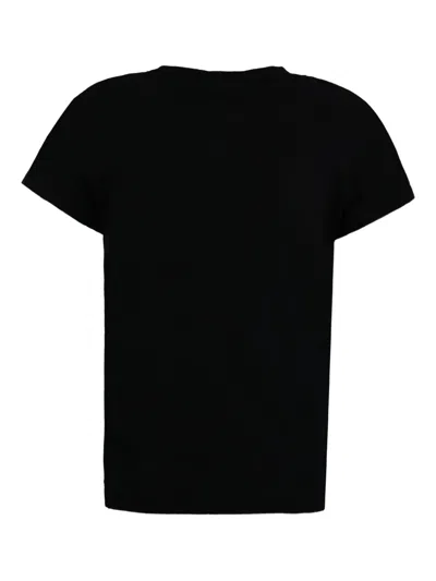 Balmain Logo-print T-shirt In Black