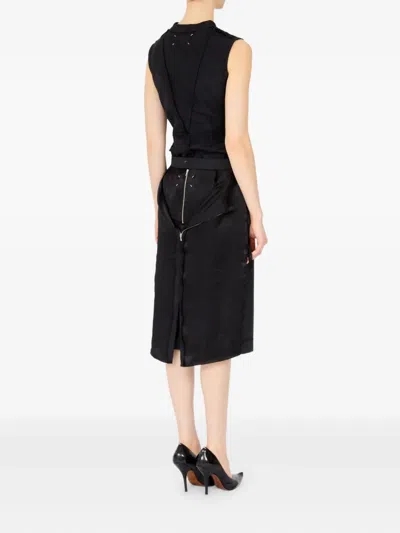 Maison Margiela Midi Skirt In Black