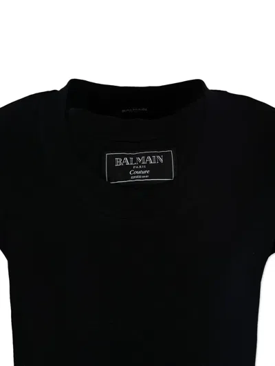 Balmain Logo-print T-shirt In Black