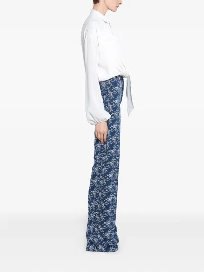 Giambattista Valli Silk Blouse In White