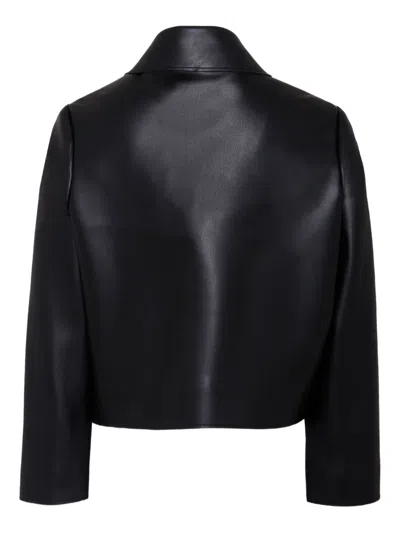 Marni Logo-embroidered Zip-front Jacket In Black