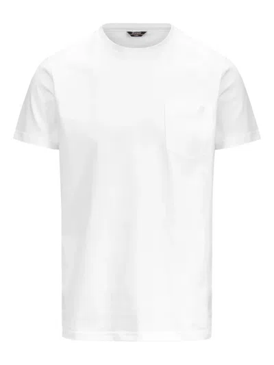 K-way Odom Letitrain Cotton Crew-neck T-shirt In White