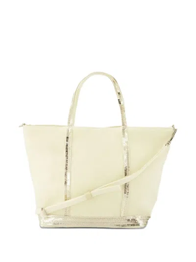 Vanessa Bruno Small Cabas Sequin-trimmed Tote Bag